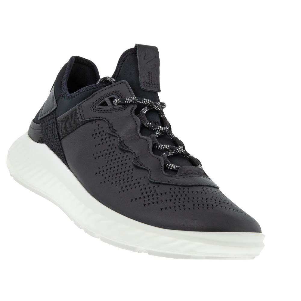 Men's Ecco Ath-1fm Sneakers Black / White | Canada 598DFM